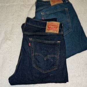 Two pairs men’s levi 541, jeans size 36x34